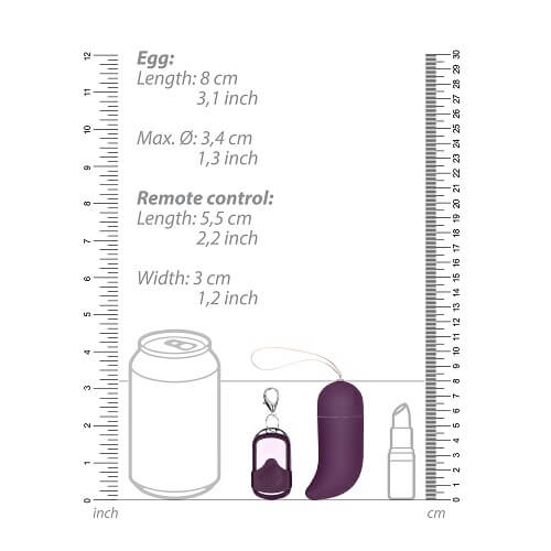 10 Speed Vibrating G-Spot Egg Purple - Image 3