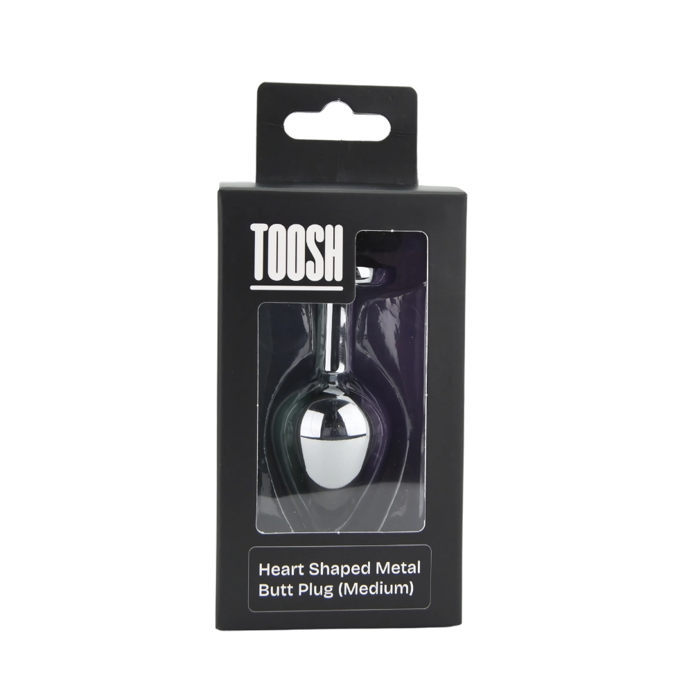 Toosh Heart Shaped Silver with Red Stone Medium - Image 10